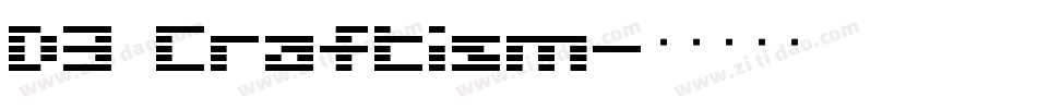 D3 Craftism字体转换